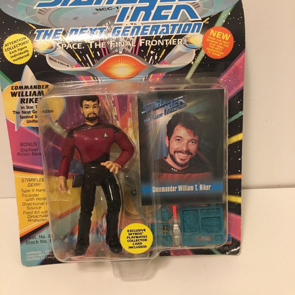 1994 Collectible Star Trek Next Gen action figure, Riker - Picture 1 of 5